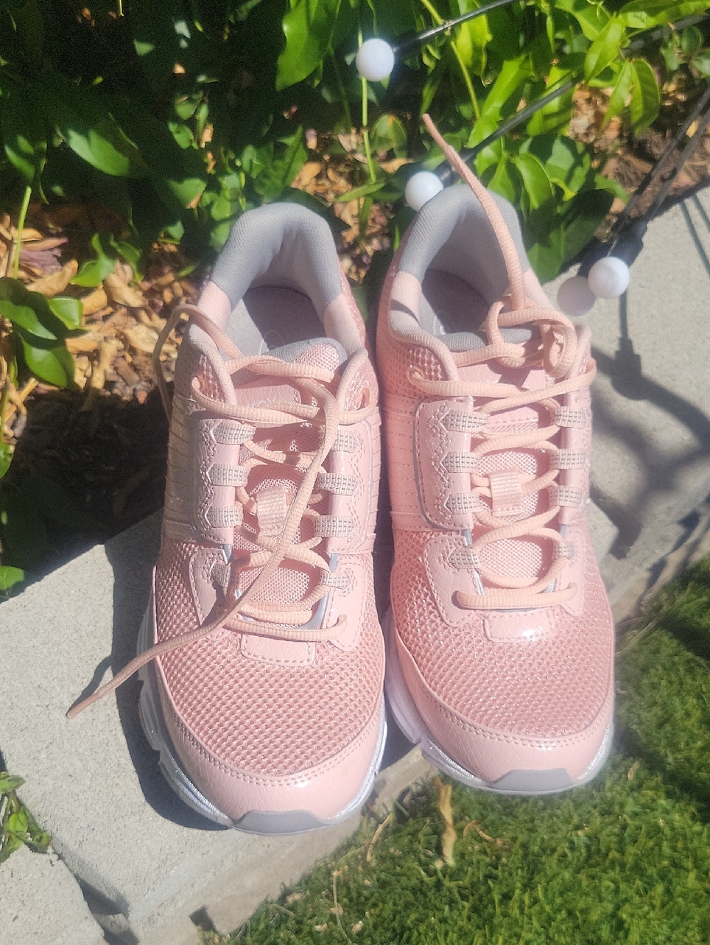 Aetrex Xpress Runner Breathable Blush Pink Running Tennis Shoes 8